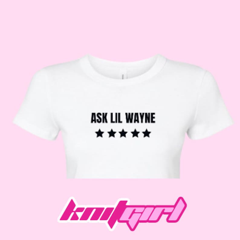 Vraag het aan Lil Wayne Nicki Minaj 5 sterren baby-T-shirt grafisch T-shirt roze vrijdag 2 Nicki Minaj concertshirts barb Koningin van de rap Nicki-tour White w Black Lett