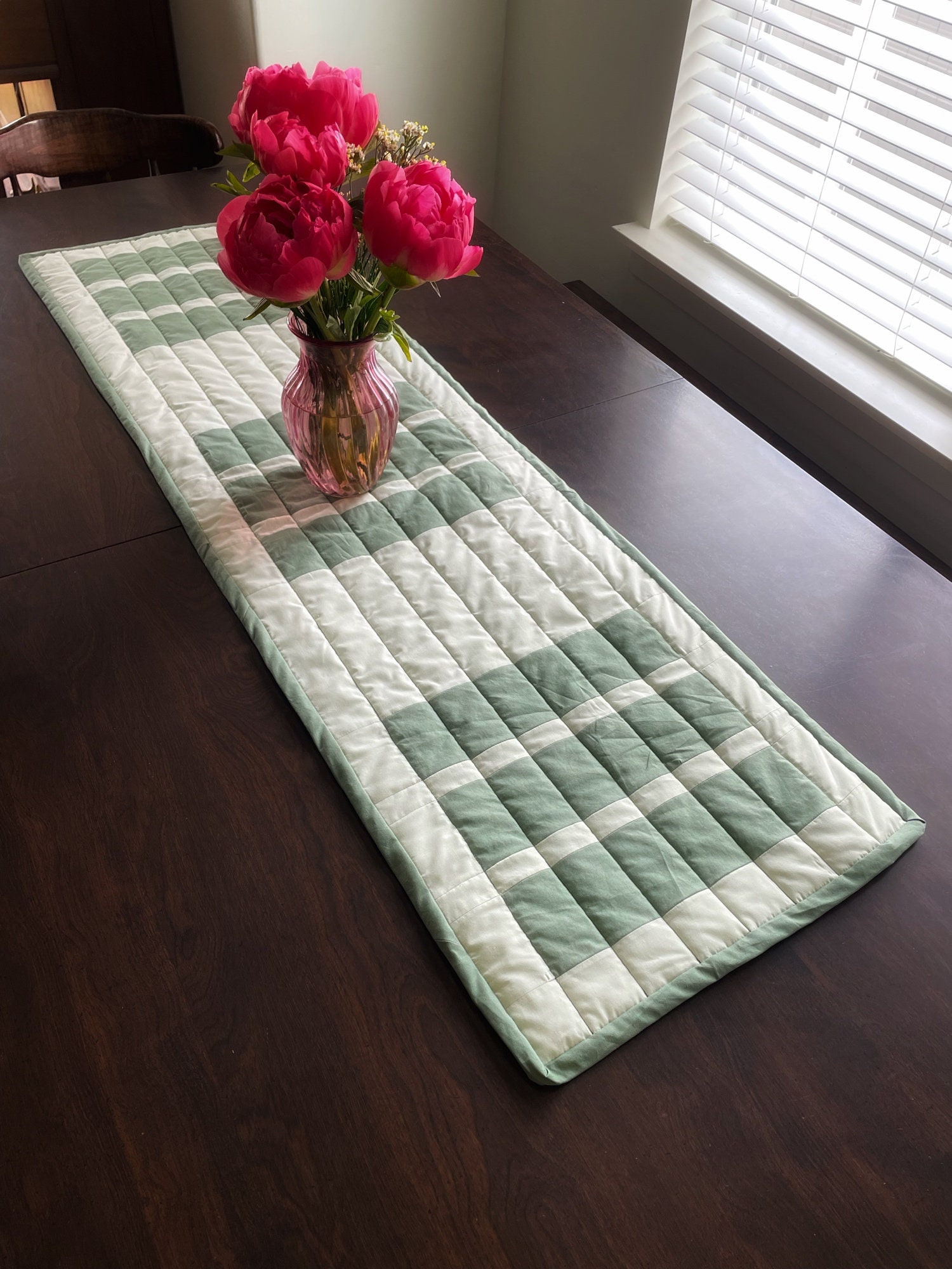 Modern Quilted Table Runner PDF Digital Download Sewing Pattern Modern