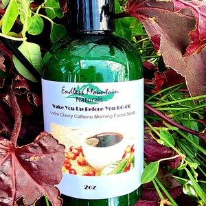 Facial scrub natural made with real Coffee & cherry suitable for use daily. Caffeine 4oz