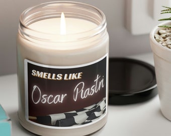 Smells Like Oscar Piastri Scented Candle | Nontoxic Vegan Soy | Formula One Gifts | Formula 1 Decor | 9oz