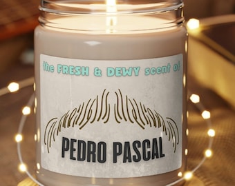 Pedro Pascal Candle | Nontoxic Vegan Soy | Smells Like Pedro Pascal