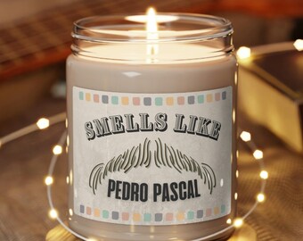 Smells Like Pedro Pascal Candle | Nontoxic Vegan Soy | Gift for Last of Us or Mandalorian Fan