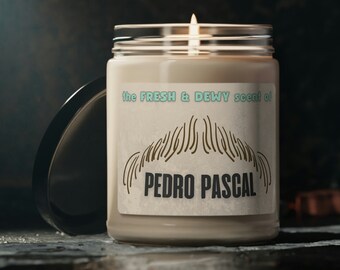 Pedro Pascal Candle | Nontoxic Vegan Soy | Smells Like Pedro Pascal