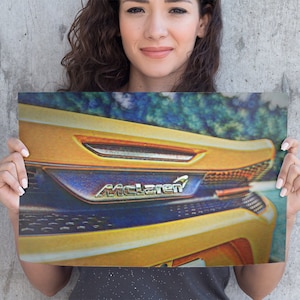 McLaren Poster | Supercar McLaren Print | Artistic F1 Gift | Formula 1 Poster | Formula One Gift | Premium Matte horizontal poster
