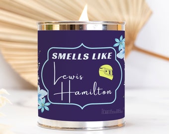 Smells Like Lewis Hamilton F1 Paint Can Candle with Wood Wick