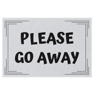 Please Go Away Mat | Misanthrope Rug | Housewarming Gift | Outdoor Rug
