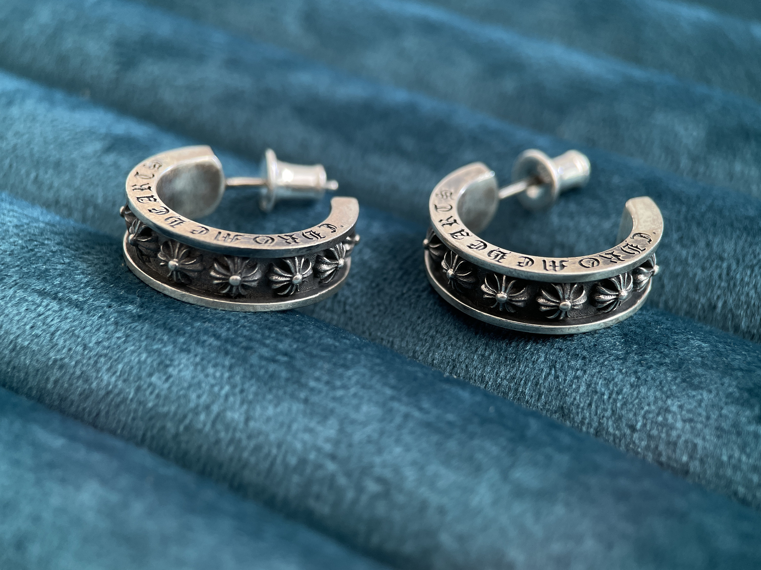 Cross Earrings Solid Silver 925 Sterling Silver Etsy