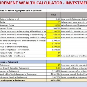 Retirement Wealth Planner - Monthly Investment Tracker