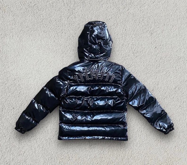 Trapstar Abnehmbare Kapuzenjacke in Glänzendes Schwarz Etsy Schweiz