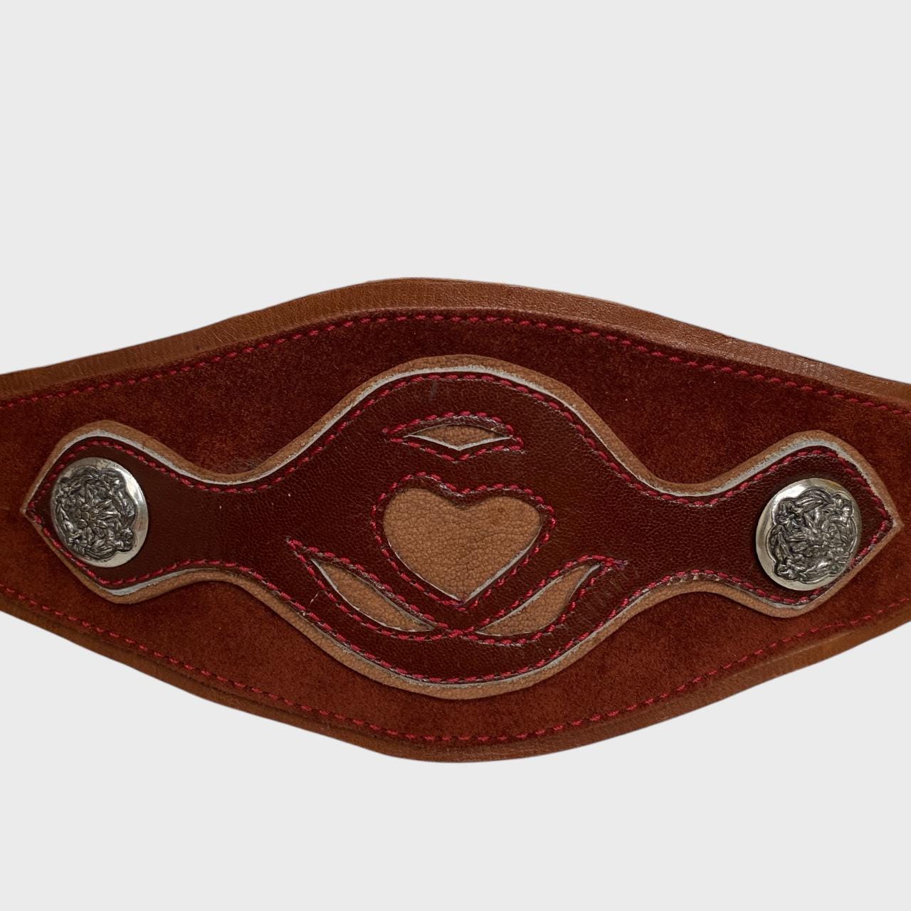 Vintage Brown BoHo Hippie Steampunk CHIC Wide Suede LEATHER Waist Belt S / M… Vintage Brown Suede Leather Belt: Western Boho Wide Waist  main image 3