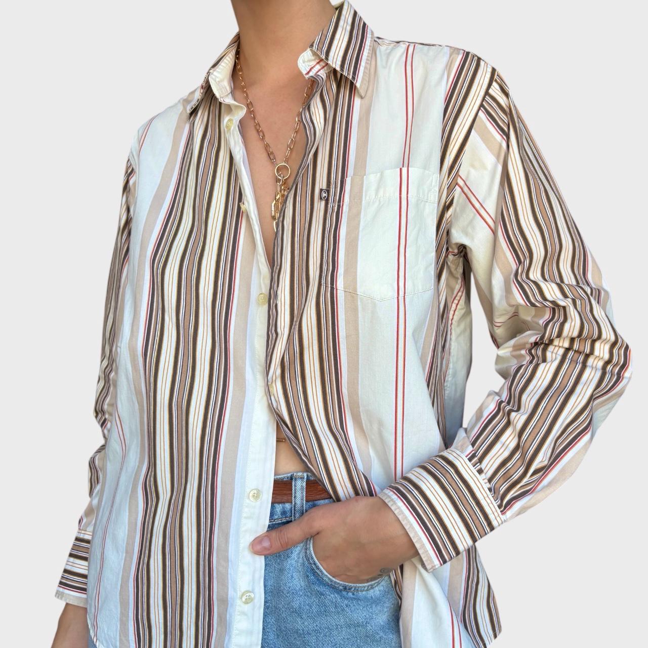 Chemise Grand-père Tom Tailor Orange - Taille S - Manches Longues - Occasion Très Bon état