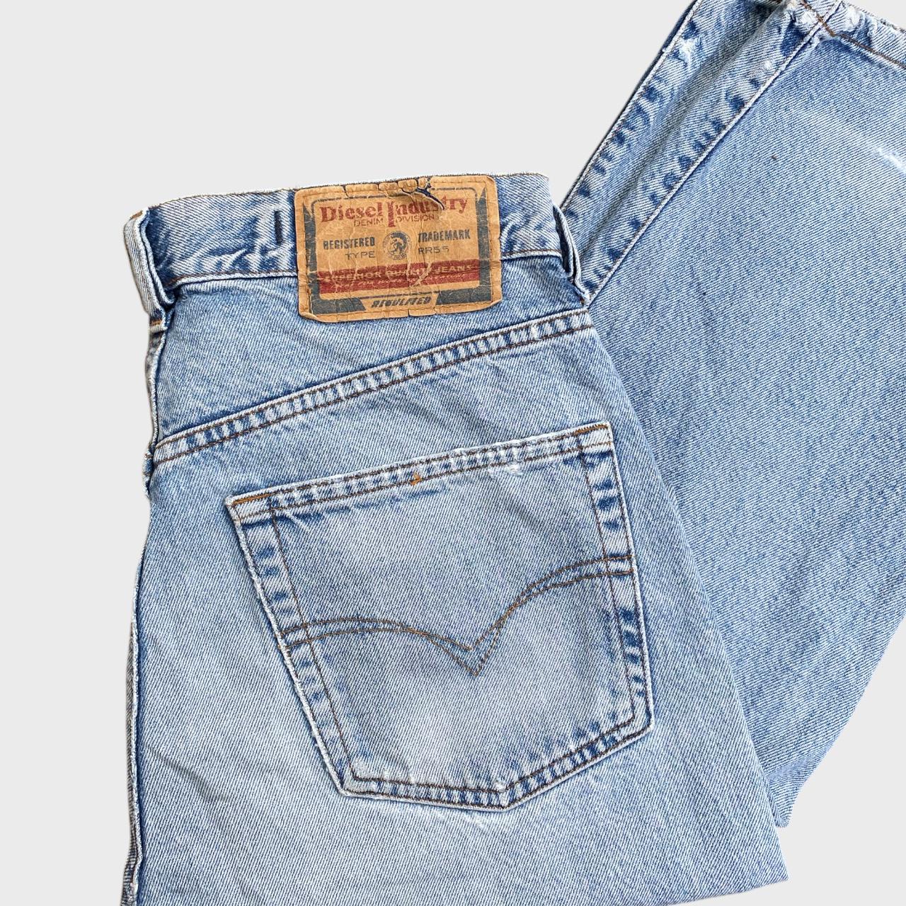 Vintage Diesel Blue Jeans W30 | Straight Leg Designer Denim | Y2K 