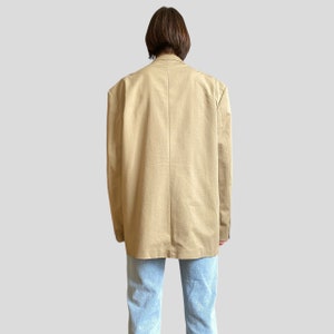 Vintage 90er Jahre Oversized Unisex Long Blazer in Creme Gr. XL/XXL Bild 7