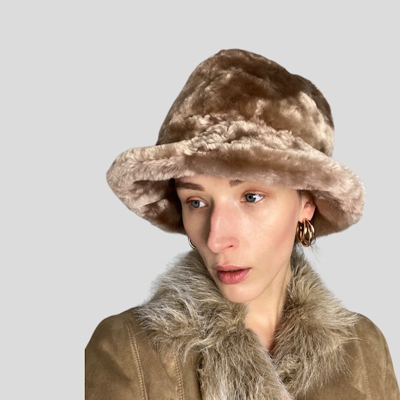 Vintage Faux Fur Hat - color beige - size S/M s-l400.jpg main image 4