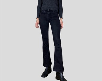 Vintage Y2K Black Flare Jeans - Mid Rise Size S