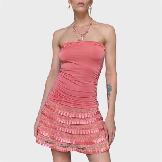open lace back dress Amazon.com: TYATVS Women 3D Flower Y2k Dress, Pink Floral Bodycon Mini Dress,  Pink Aesthetic 2pcs Outfits Summer Dress (Small,Small) : Clothing, Shoes &  Jewelry main image 0