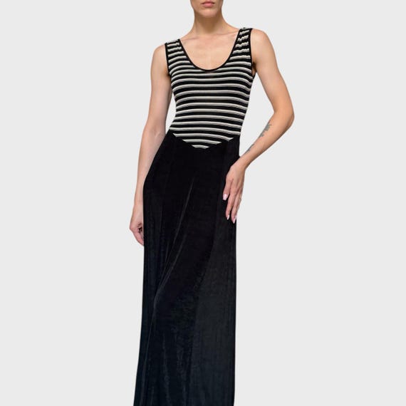 90s Y2K Striped Tank Maxi Dress: Stretchy Acetate Bodycon - S/M/L - Etsy  Denmark