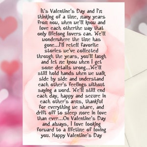 Tarjeta de San Valentín, esposa, novia, novio, esposo, descarga instantánea editable, carta de amor, romántica, sentida, aniversario