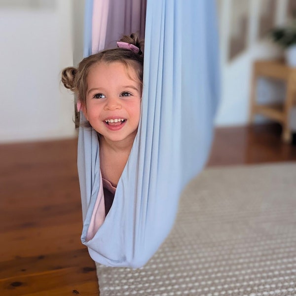 Balançoire d'intérieur apaisante pour enfant, jouets sensoriels, chaise hamac, meubles Montessori, balançoire sensorielle, thérapie par le plaisir, balançoire