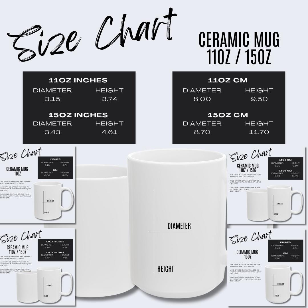 11oz Mug Measurements - Etsy