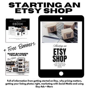 How To Start An Etsy Shop Sell on Etsy Seller Template For Small Business Guide Etsy Set Up Etsy Seller Guide How To Get Your First Sale