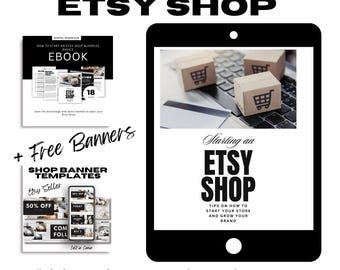 How To Start An Etsy Shop Sell on Etsy Seller Template For Small Business Guide Etsy Set Up Etsy Seller Guide How To Get Your First Sale
