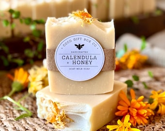 Calendula & Honey Goat Milk Soap | Handmade Natural Soap