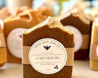 Cafe Mocha Coconut Milk Soap: Artisan Coffee Soap, Natural Skin Care