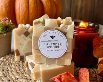 Lavender Woods Goat Milk Soap | Natural Handmade Cold Process  Soap