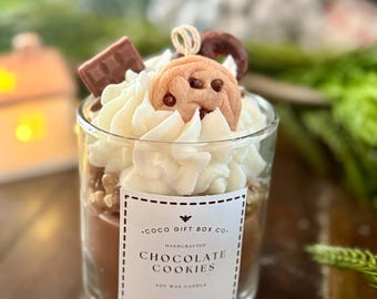 Chocolate Cookie Dessert Candle – Handmade Soy Candle Gift