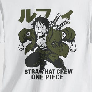 One Piece PNG, Luffy Clipart, Anime Pirate png, Straw Hat Crew PNG, Japanese Text One Piece, Sublimation png, Digital Download