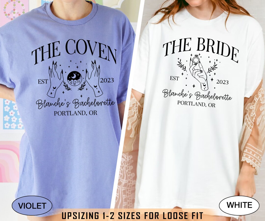 Halloween Bachelorette Party Shirts Witchy Bachelorette Etsy