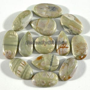 Green Picasso Jasper Gemstone! Wholesale Price Top Grade Natural Picasso Jasper Mix Shapes - Loose Picasso Jasper Cabs for Making Jewelry