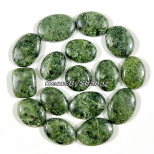 Seraphinite Gemstone! Wholesale Price Top Grade Natural Green Seraphinite Mix Shapes - Loose Seraphinite Cabs for Making Jewelry & Things