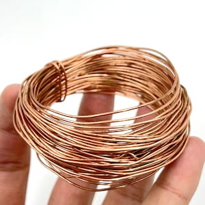100% naturlig koppartråd för att linda in ädelstenar eller skapa saker