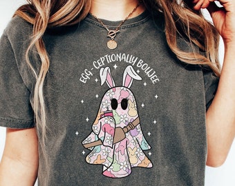 Egg Ceptionally Boujee T-shirt, Comfort Colors Shirt, Easter Bunny Sweatshirt, Scary Easter Shirt Easter Bunny Shirt, Easter Kids Shirt