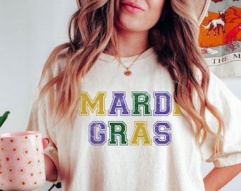 Comfort Colors® Mardi Gras Party Shirt, Mardi Gras Celebration Shirt, Funny Carnival Tee, Cute Festival Shirt, Mardi Gras Attire Shirt