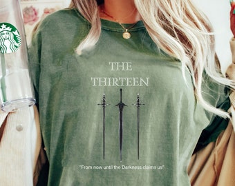 Comfort Colors® The Thirteen Shirt Gift For Fans, Sarah J Maas Shirt, Throne Of Glass Merch, Trending Novel Quote Shirt, Book Lover Gift