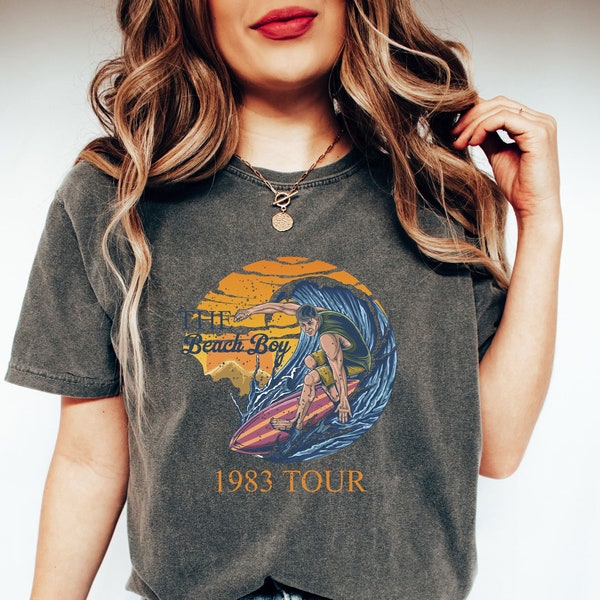 Comfort Colors® Vintage The Beach Boys 1983 Tour Band Shirt, Retro Der Sommer im Paradies The Beach Boys T-Shirt, The Beach Boys Fan Shirt
