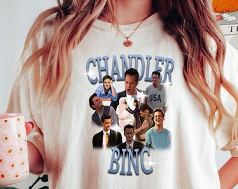 Retro Chandler Bing T-Shirt, Chandler Bing Shirt, Chandler Bing Retro Shirt,Vintage Chandler Bing Tee,Matthew Perry Shirt,Retro Friend Shirt