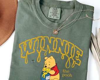 Winnie The Pooh Shirt,  Disney Pooh T-Shirt, Cute Pooh Bear Shirts, Classic Pooh Shirts, Retro Winnie The Pooh Shirt, Disney Winnie the Pooh