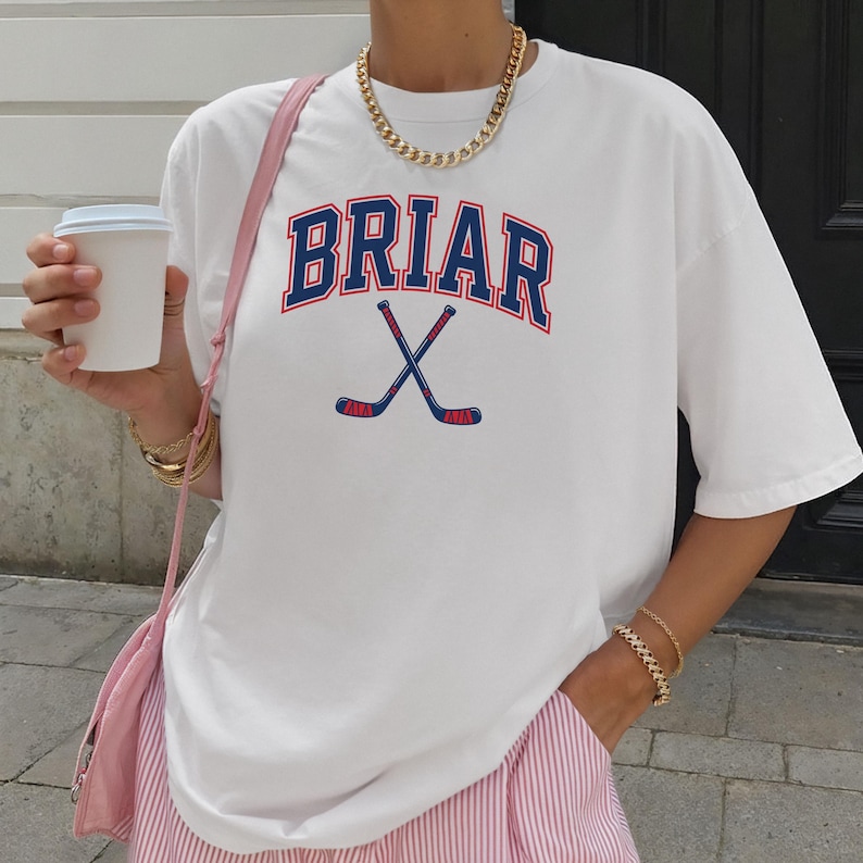 Comfort Colors Briar University Shirt, Romance Book T-Shirt, Gift For Fans, Campus Hockey T-Shirt, Booktok Girl Shirt image 8