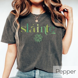 Cute Slainte Shirt, St Patrick&#39;s Day Shirt, Slainte Shirt, St Patrick&#39;s Day Shirt, Shamrock Shirt, Irish Shirt ,Lucky Shirt