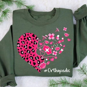Orthopedic Crew Sweatshirt, Nurse Group Sweaters, Orthopedic Nurses Gift, Nurse Appreciation & Graduation Gift, Ortho Team Sweatshirts