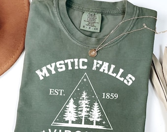 Mystic Falls Shirt, Vampire City Shirts,  Mystic Falls Virginia T-Shirt, Vampire Fan Shirt, Vampire Lover Gift,  Mystic Falls Virginia Shirt