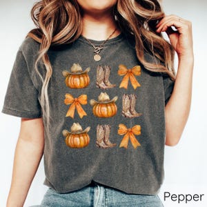 Comfort Colors T-shirts, Halloween Pumpkin Shirts, Halloween Cowboy Shirts, Retro Halloween Tees, Cowboy Boots Shirts, Western Fall Shirts