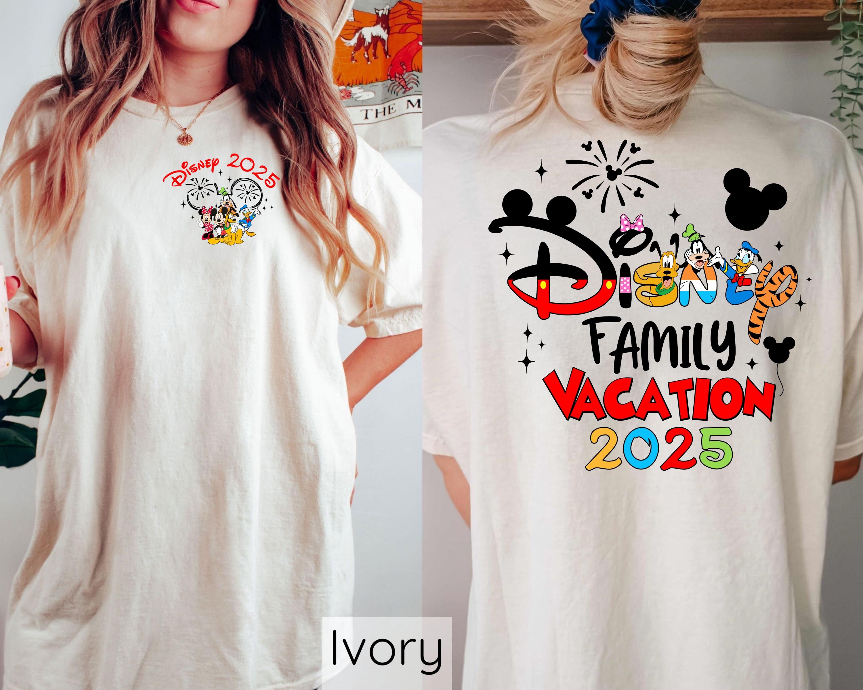 Disney Family Vacation 2025 Shirts, Matching Disneyland T-Shirt, Disneyland Trip T-Shirt, Disney Family Vacation 2025 T-Shirt, Mickey Castle