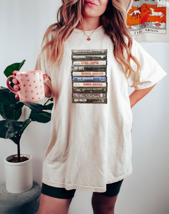 Comfort Colors® Retro Cassette Tape Graphic Tee, 90's Rock Shirt, Vintage Music Album Shirt, Retro Music Shirt, Music Cassette Tape Shirt