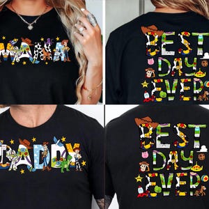 Toy Story Best Day Ever Shirt, Matching Family Disneyland T-Shirt, Toy Story Mommy Tee, Toy Story Daddy Tee, Retro Toy Story Mama Shirt