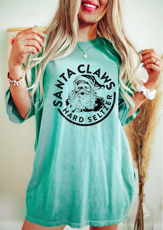 Comfort Colors® Santa Claws Christmas Shirt, Santa Claus Shirt, Funny Christmas Tee, Christmas Gift, Vintage Santa Shirt, Funny Santa Shirt